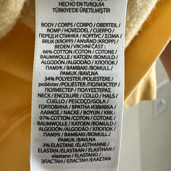 Polo Bear By Ralph Lauren Yellow Fleece Sweatshirt- Size M (10-12) - Picture 4 of 8